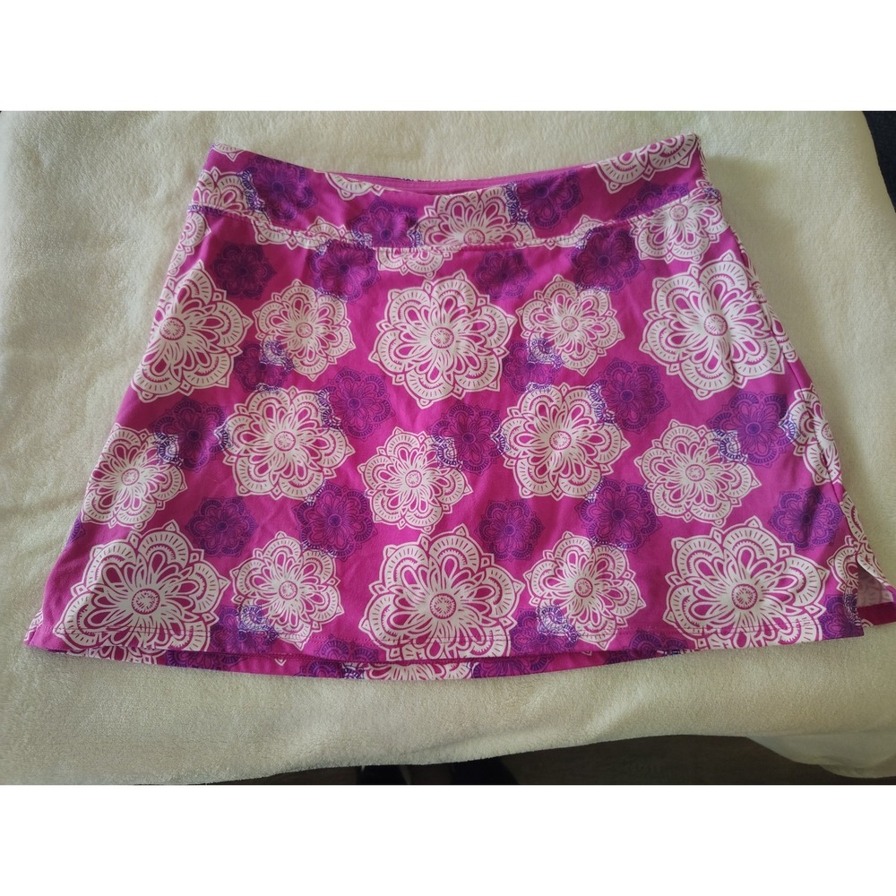 Tranquility by Colorado Clothing Pink Mandala Floral Athletic Skort Small